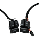 Custom Chrome Handlebar Wiring Kit Chrome Black w/Buttons & Switches 48" Harness Fit For Harley 96-06